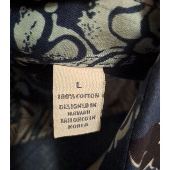 Joe Kealoha Reyn Spooner Men's Hawaiian Shirt Blue Floral - Picture 6 of 11